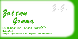 zoltan grama business card